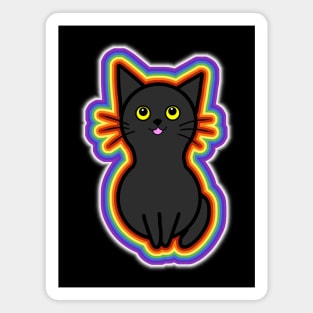 Black Cats Rule Magnet